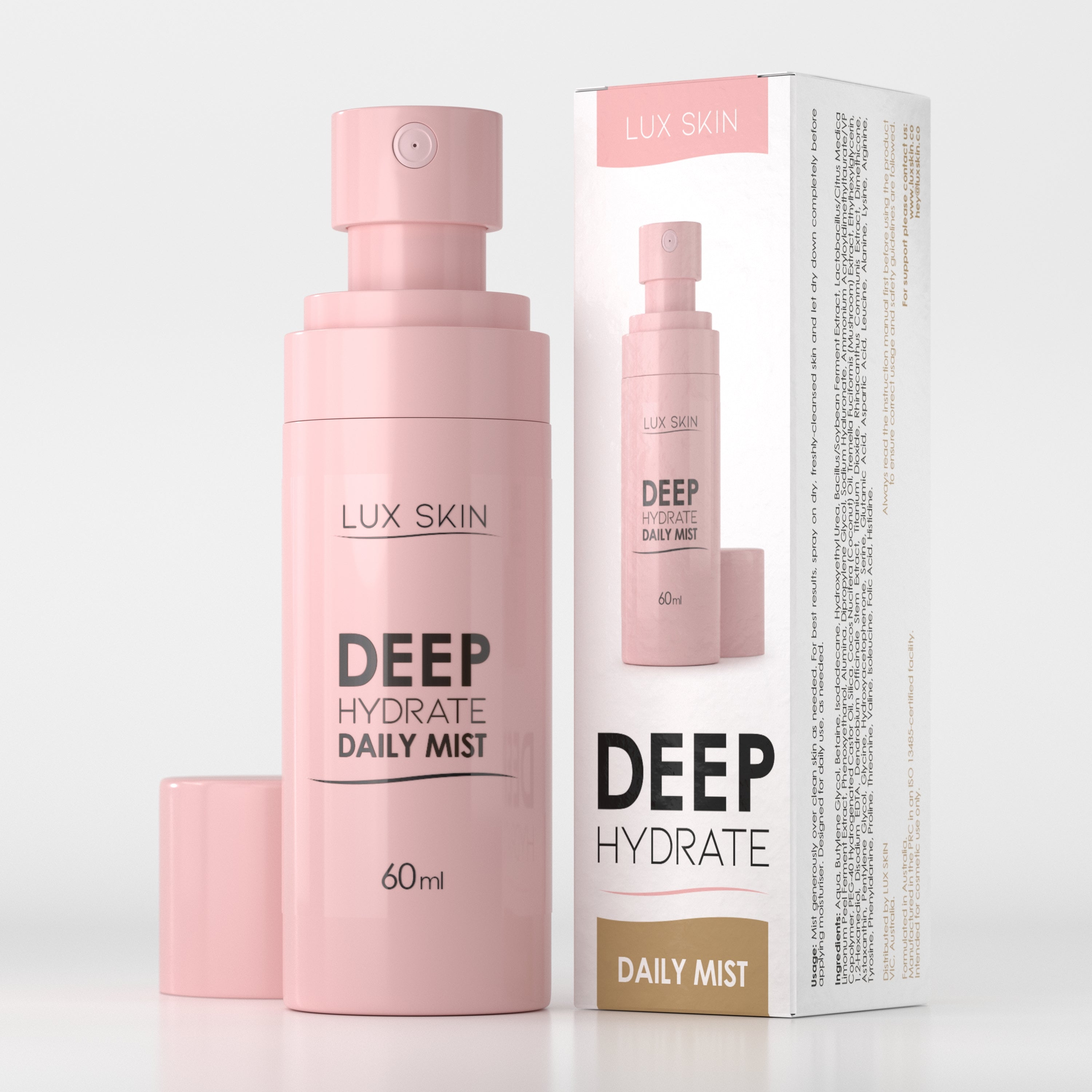 LUX SKIN® Deep Hydrate Daily Mist (with Tremella Mushroom)